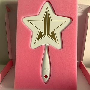 jeffree star mirror pink and green glitter